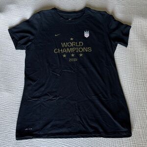 Nike USWNT Women's 2019 FIFA World Cup Champion Shirt Black Size Medium